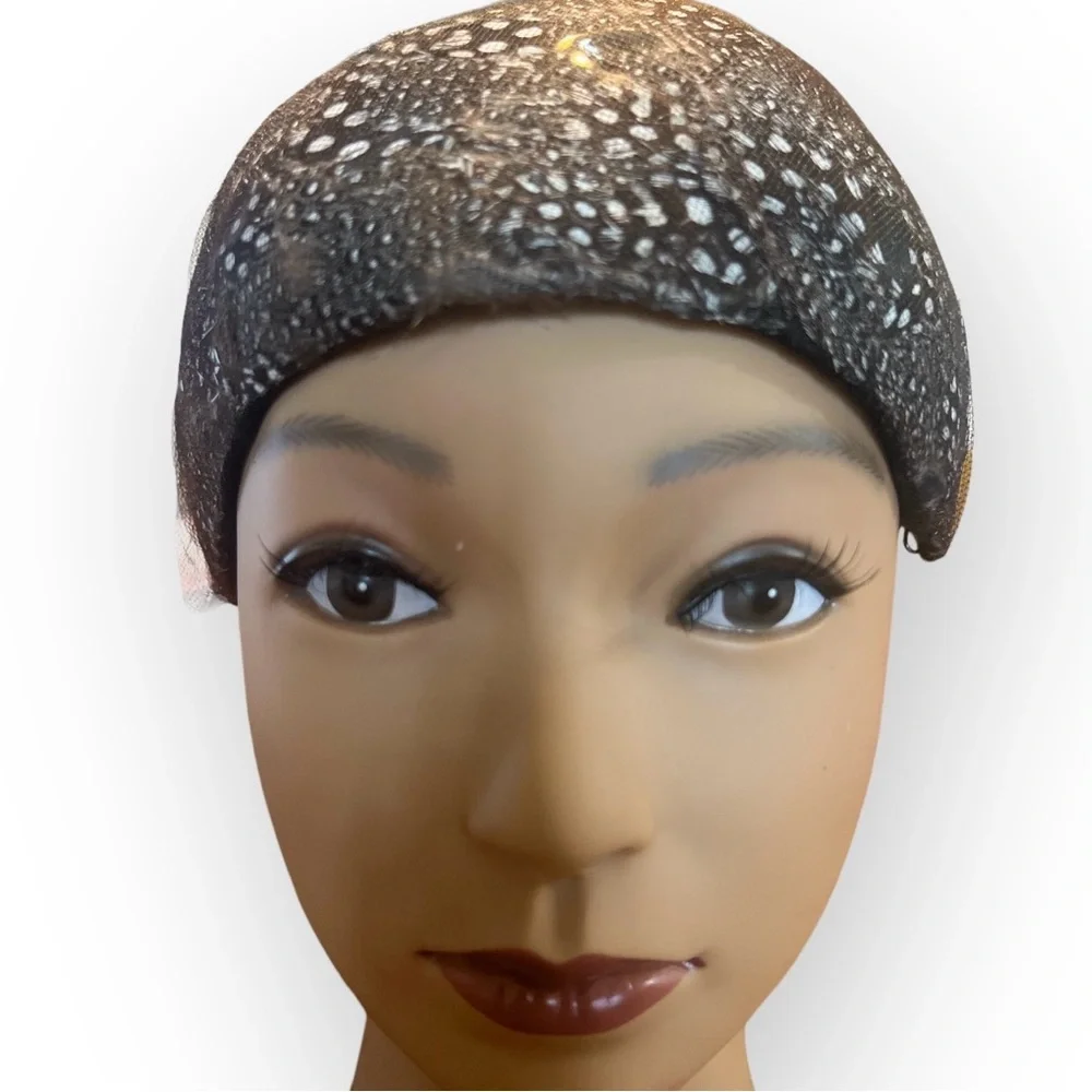 Lemington Vintage Cloque Hat- Feather, Netting & Sequin Disks, The Block Co. - Picture 4 of 9